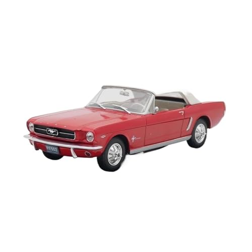 TQBODWX Réplique de Véhicule Modèle De Voiture en Alliage Décapotable Ford Mustang 1965 1 24 Décoration Affichage Souvenir Passe-Temps