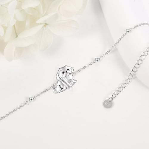 DAYLINLOVE Shih Tzu Bracelet en argent sterling 925 Shih Tzu