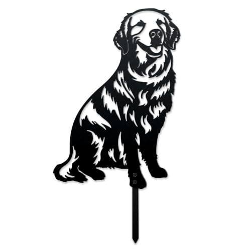 WADORN Piquet Décoratif en Métal de Chien - Statue dExtérieu