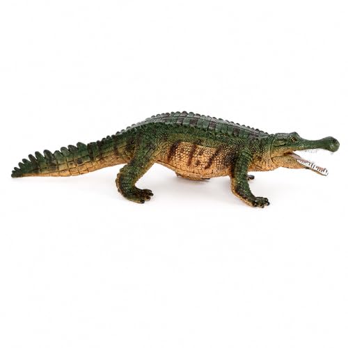 Lilihuimaoyi Figurine Crocodile rcosuchus en PVC, Vert, PL12