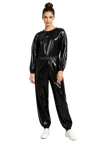 Combinaison Sport Unisexe Métallique Ajustement Large Pour H