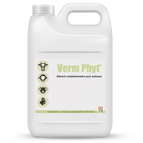 DistriHorse33 Verm Phyt Liquide Vermifuge pour Chevaux, Bovi