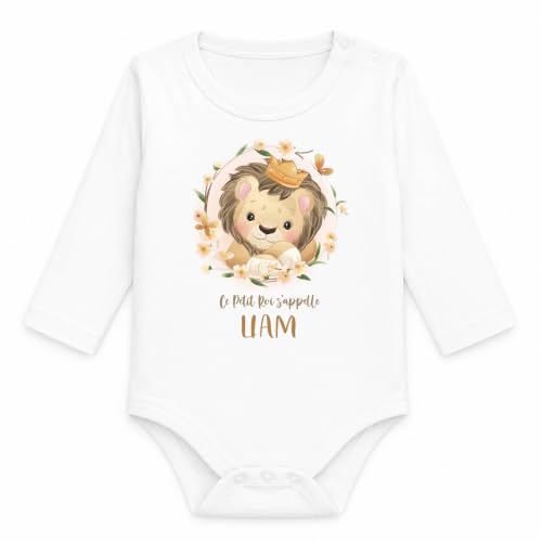 Planetee Body Bébé Manches Longues Ce Petit Roi sappelle Lia