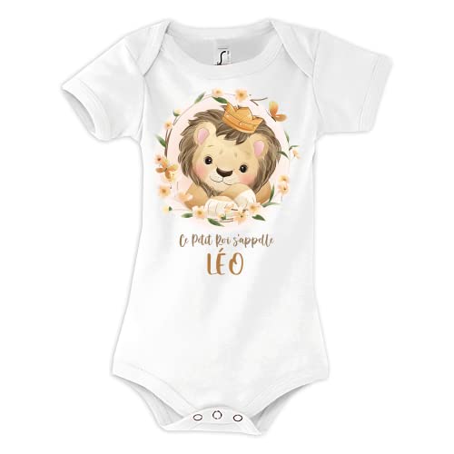 Planetee Body bébé garçon Léo bébé Lion Roi 6/12 mois Humour