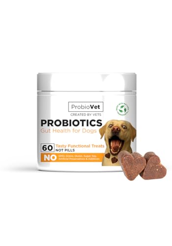 ProbioVet Probiotique Chien - 60 Bouchées Flore Intestinale 