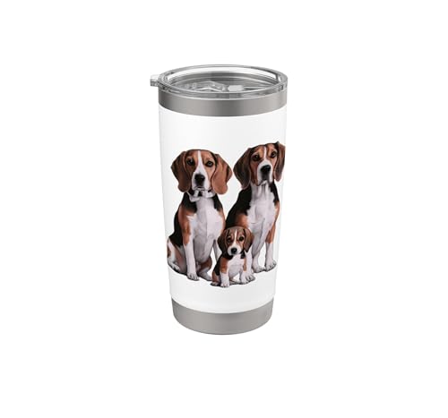Beagle Puppy Family Sketch Dessin Art Gobelet isotherme en a