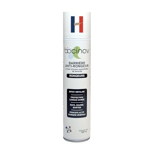 Biocinov | Aérosol barrière anti-rongeurs 300 ml | Répulsif