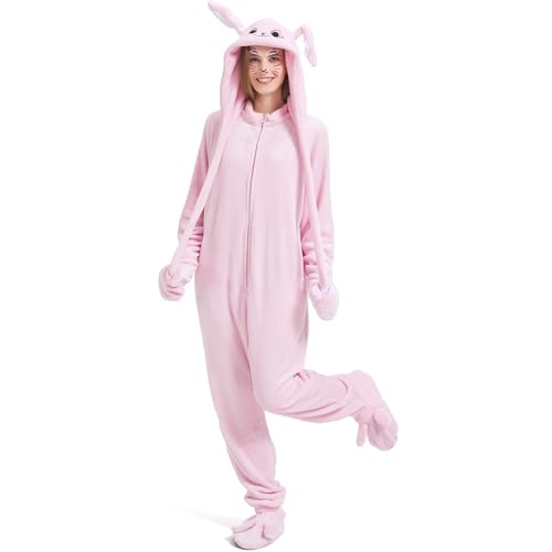 IUTOYYE Combinaison Lapin Costume Pyjama Animaux pour Adulte