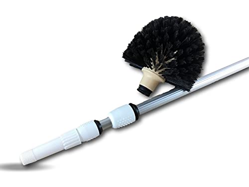 Kibros Tête de Loup Brosse Boule Vinyle Ø 180 mm Manche téle
