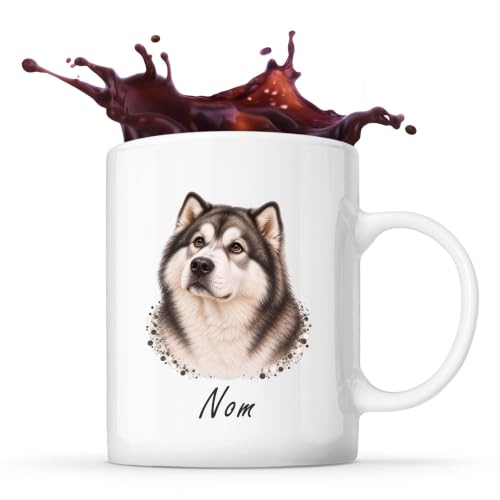 Planetee Mug Malamute dAlaska : Portrait | Tasse en Céramiqu