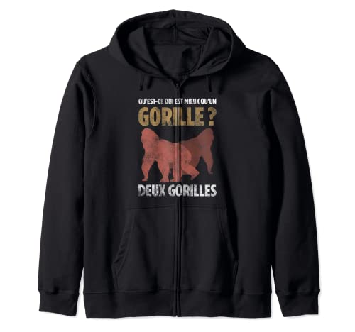 Quest-ce qui est mieux quun gorille ? Deux gorilles Sweat à