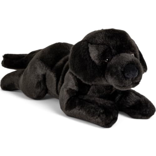 Carl Dick Labrador couché Noir 40cm, Peluche, Jouet Doux, An