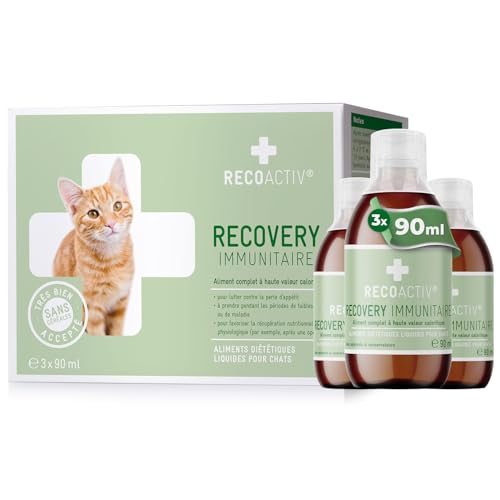 RECOACTIV Recovery Immunitaire pour Chats, 3 x 90 ML, Alimen