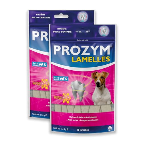 PROZYM Pack 2x15 Lamelles pour Chiens - Soin Dentaire à mâch