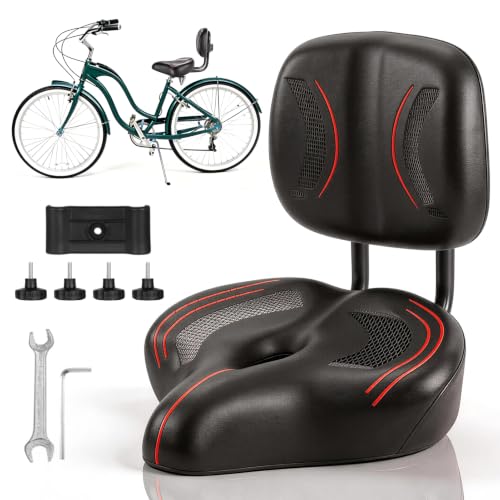 Selle De Velo avec Dossier Urdimensionnée Ultra Confortable
