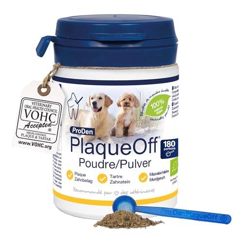 ProDen PlaqueOff - Poudre Dentaire pour Chiens, Anti-Tartre,