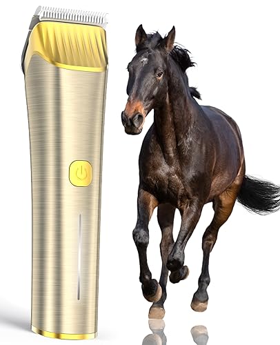 oneisall Tondeuse pour chevaux sans fil, tondeuse de toilett