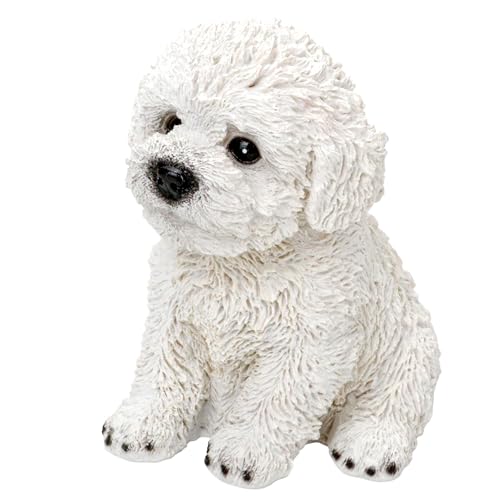 KH866 Chiot bichon assis 15,2 cm