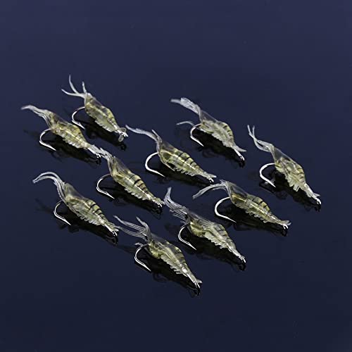 20pcs / Lot de Leurres de Pêche Appâts Souples Crevettes Art
