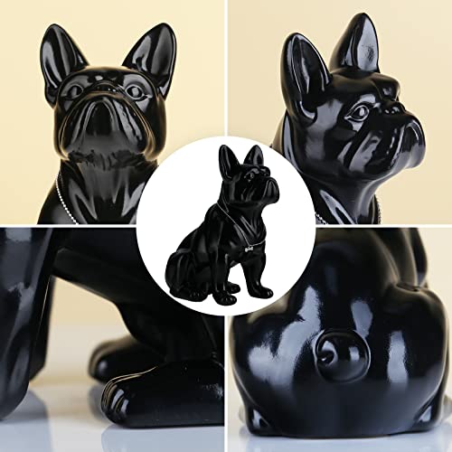 SHENGTIAN Statue Bouledogue Français - Sculpture Moderne en 