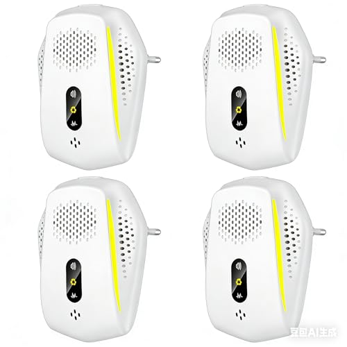 Anti-acarien ultrasons, 4 pièces, 3 modes, répulsif pour sou