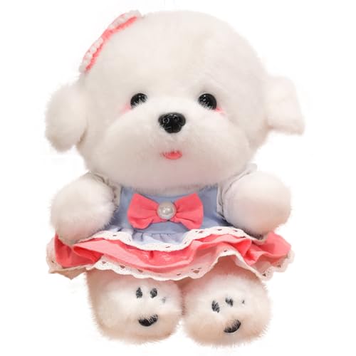 Asudaro Bichon Frise Peluche 35 CM Bichon Chien Assis Peluch