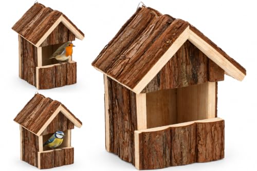 Nichoir Oiseaux Exterieur - nichoir mesange - 15,5x13x20cm -