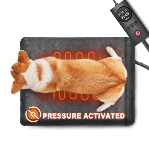 uncn Tapis Chauffant pour Chien et Chat activé par Pression 