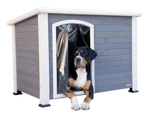 Kerbl Pet Niche pour Chien Kenny, Blanc/Gris, 113 x 77 x 81 