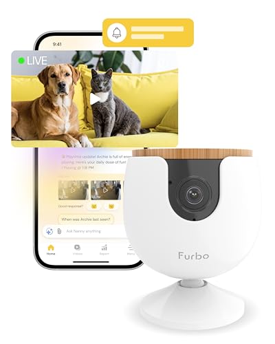 Furbo Caméra Mini pour Animaux - Pack avec alertes de sécuri