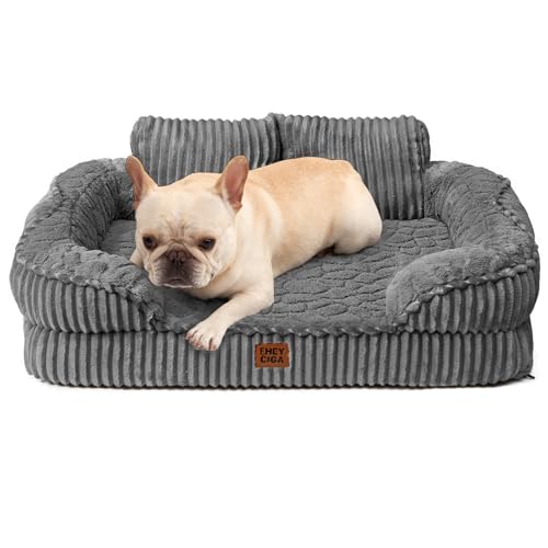 EHEYCIGA Panier Chien Orthopédique Grande Taille avec Dossie