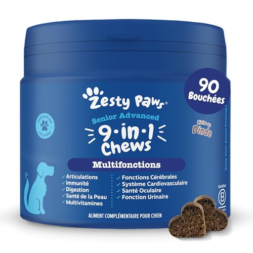 Zesty Paws Bouchées Multifonctions 9-en-1 Chien Senior | Art