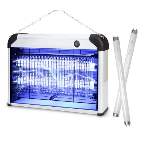 Tue Mouche Electrique Double Grille Format, 20W UV Lampe Ant