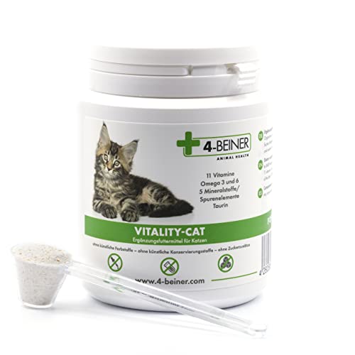 4-BEINER Vitality-Cat, 11 vitamines pour Chats Plus oméga 3,