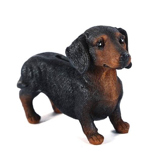Umimiss Cadeau pour chien saucisse - Tirelire teckel en rési