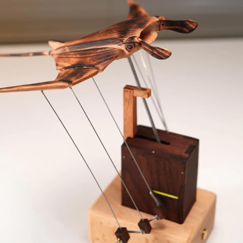 Modèle de poisson en bois, automatique avec créatures marine