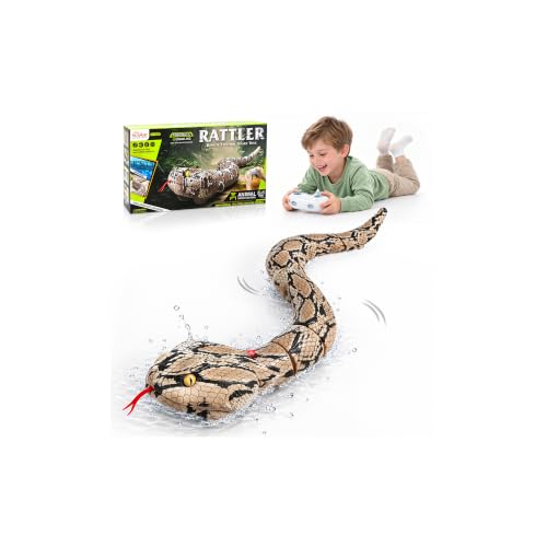 Hamino Jouet serpent télécommandé amphibien, serpent télécom