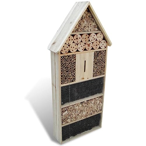 vidaXL Hôtel à Insectes XXL 45,5x15x99 cm en Bois Maison abr