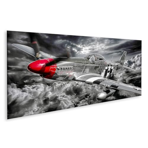 islandburner P-51 Mustang Impression sur toile Motif avion M