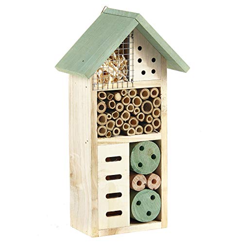 Pet Ting Maison en Bois Naturel pour Insectes, Abeilles, abr