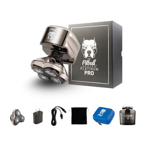 Skull Shaver Pitbull Platinum Pro Rasoir Electrique Homme Tê