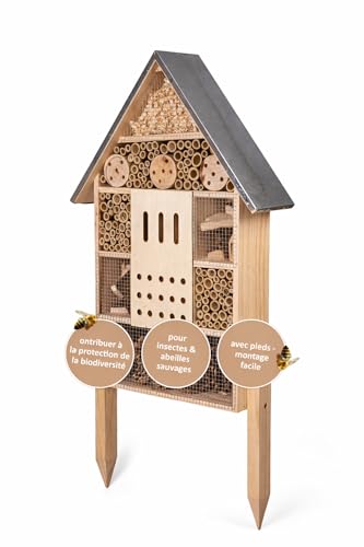 CULT at home Hôtel à Insectes XXL sur Pied – avec Piquet – H