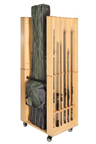 Tackley Armoire à matériel de pêche, 65 × 50 × 158 cm, Color
