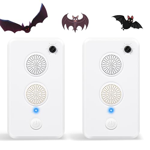 Lot de 2 répulsifs à ultrasons pour chauve-souris de grenier