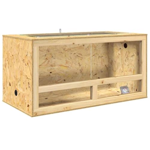 Runheo Terrarium Marron 100 x 50 x 100 cm en OSB Robuste ave