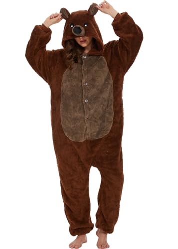 chuangminghangqi Pyjama Barboteuse Combinaison Animal Adulte