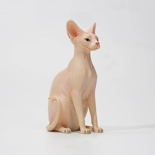 AMITD JXK Figurine de chat canadien sans poils - Statue de S