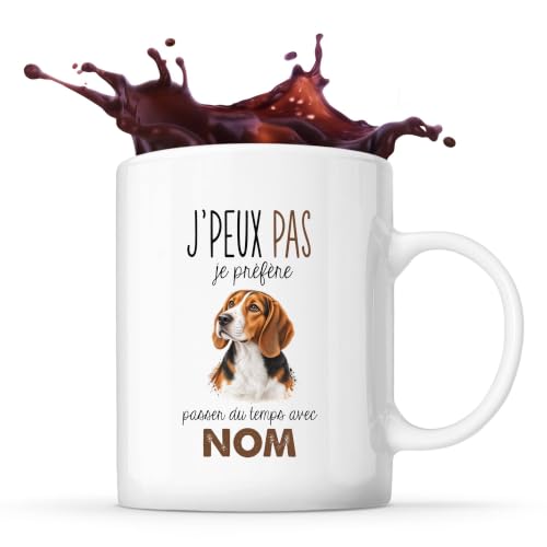 Planetee Mug Beagle Harrier : Passer du temps | Tasse en Cér