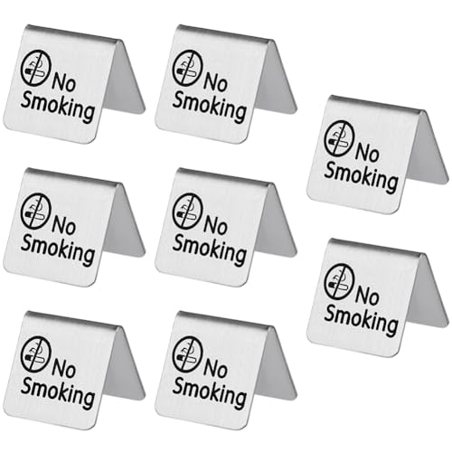 craspire 8Pcs Signal de Table Non Fumeur Signal de Tente en 