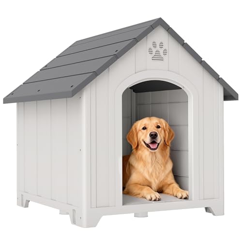 PawHut Niche pour Chiens dextérieur, Niche pour Grands Chien